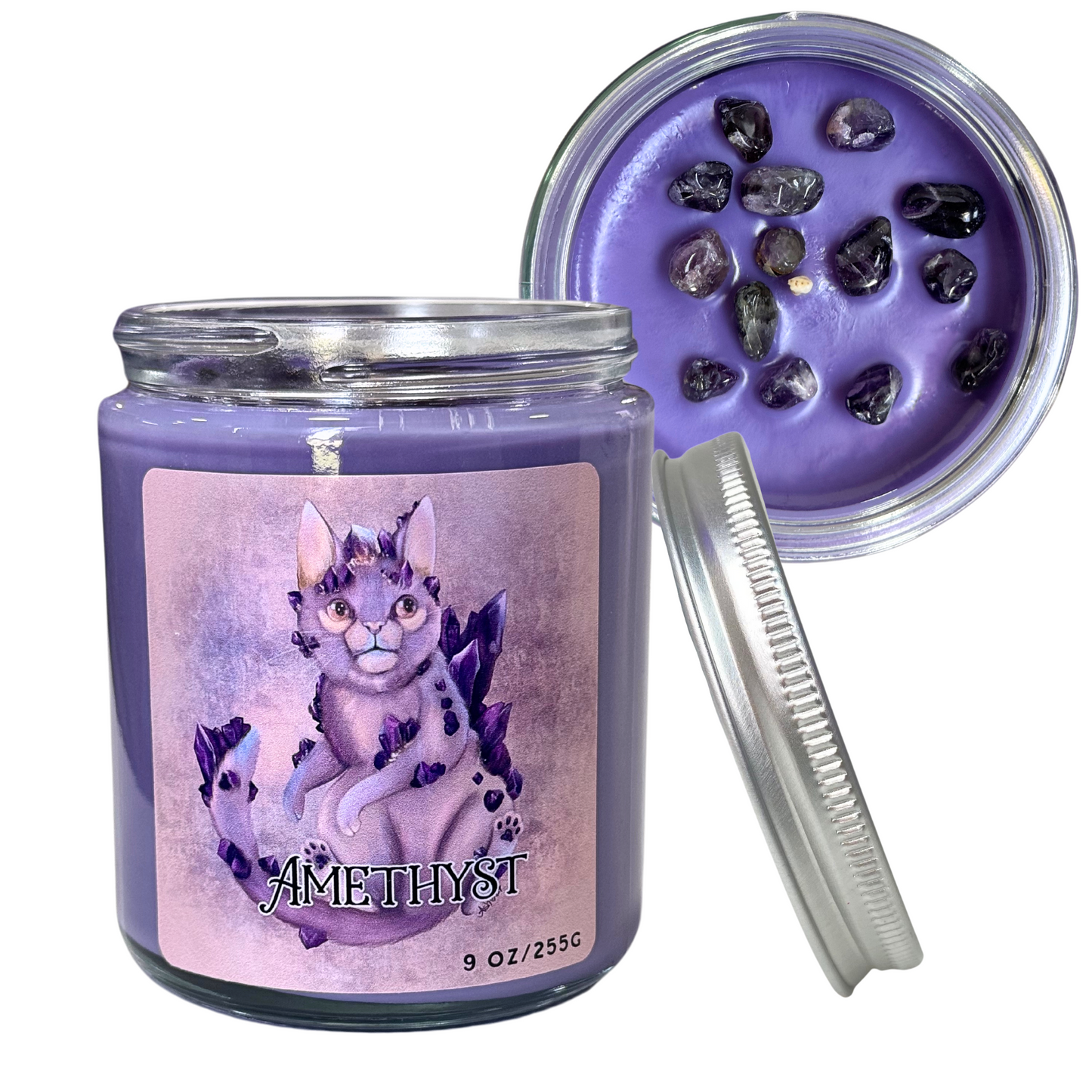 Amethyst Soy Candle- Two left!