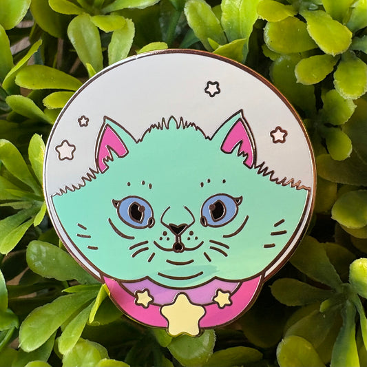 Space Cat Helmet Enamel pin