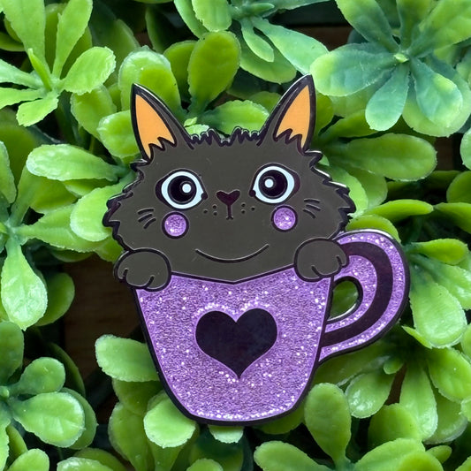 Espresso Cat pin- Last ones!