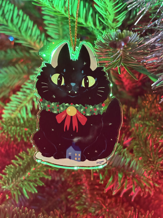 Yule Cat Acrylic Tree ornament