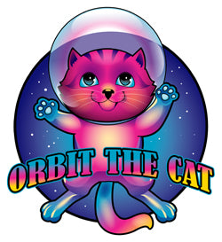 Ash Evans Orbit the cat logo TM Ash Evans