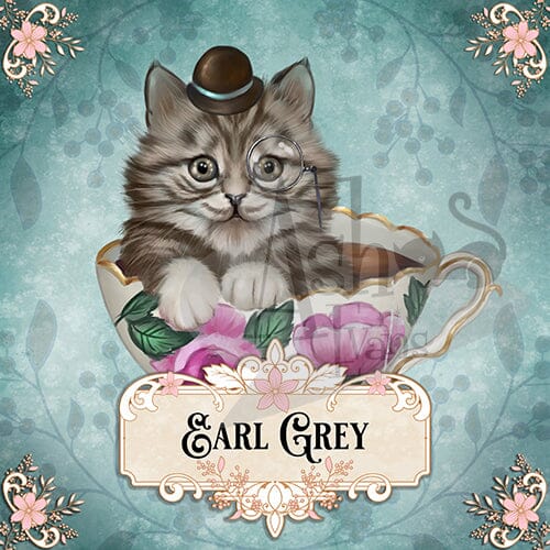 Earl Grey Kit-Tea Print Print Ash Evans 