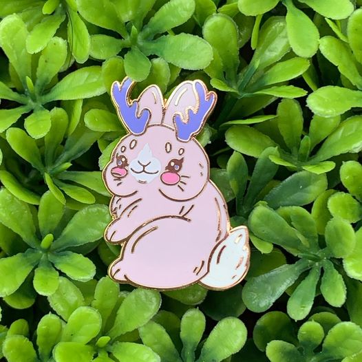 Baby Jackalope enamel pin Pin Ash Evans 