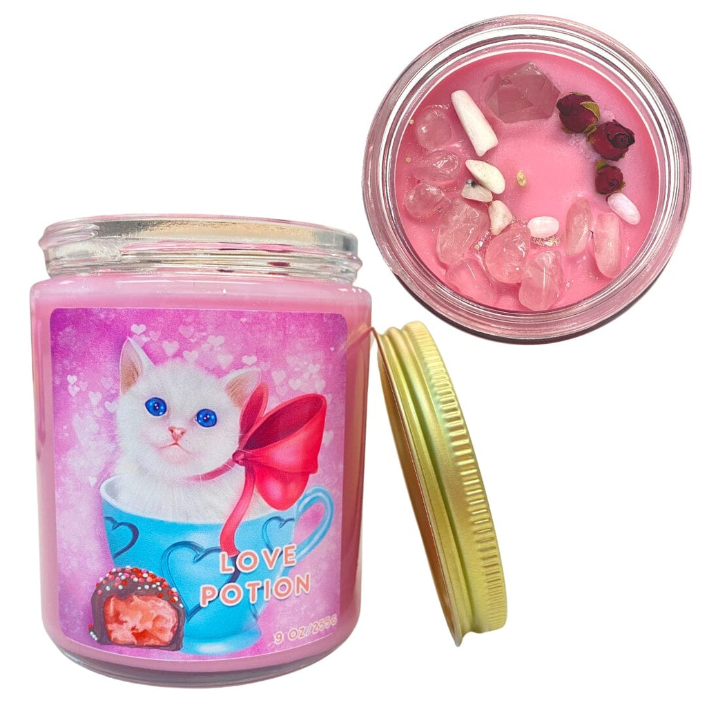 Love Potion Candle Arabella Crystals 