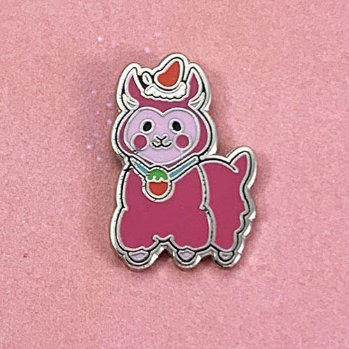 Strawberry Alpaca Pin Pin Ash Evans 